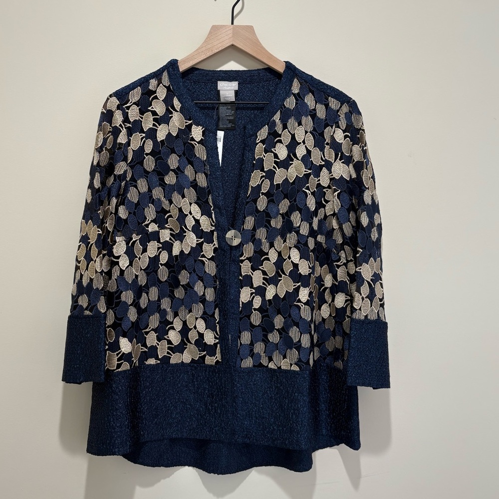 NWT Chicos Travelers Collection Trapeze Jacket